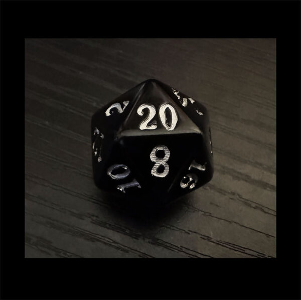 For use with Shadowdark d20 - Black and Silver